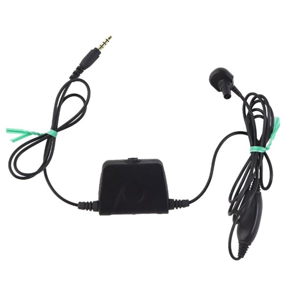 Verizon Milicom Single Earphone/PTT Headset 3.5mm Black Android Mono Pro Office - Picture 1 of 2